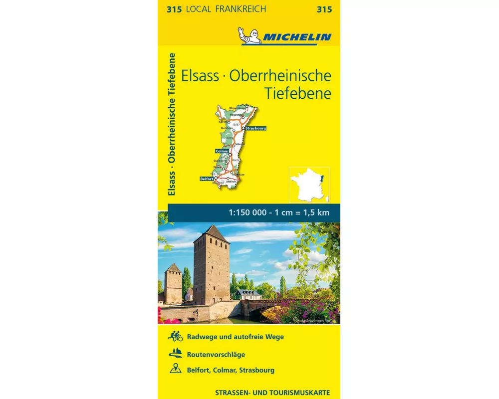 Michelin Elsass Oberrheinische Tiefebene