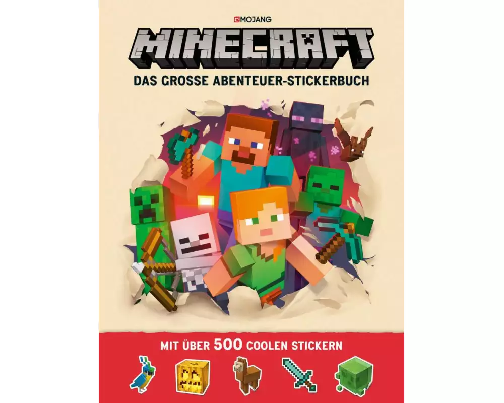 Minecraft, Das große Abenteuer-Stickerbuch