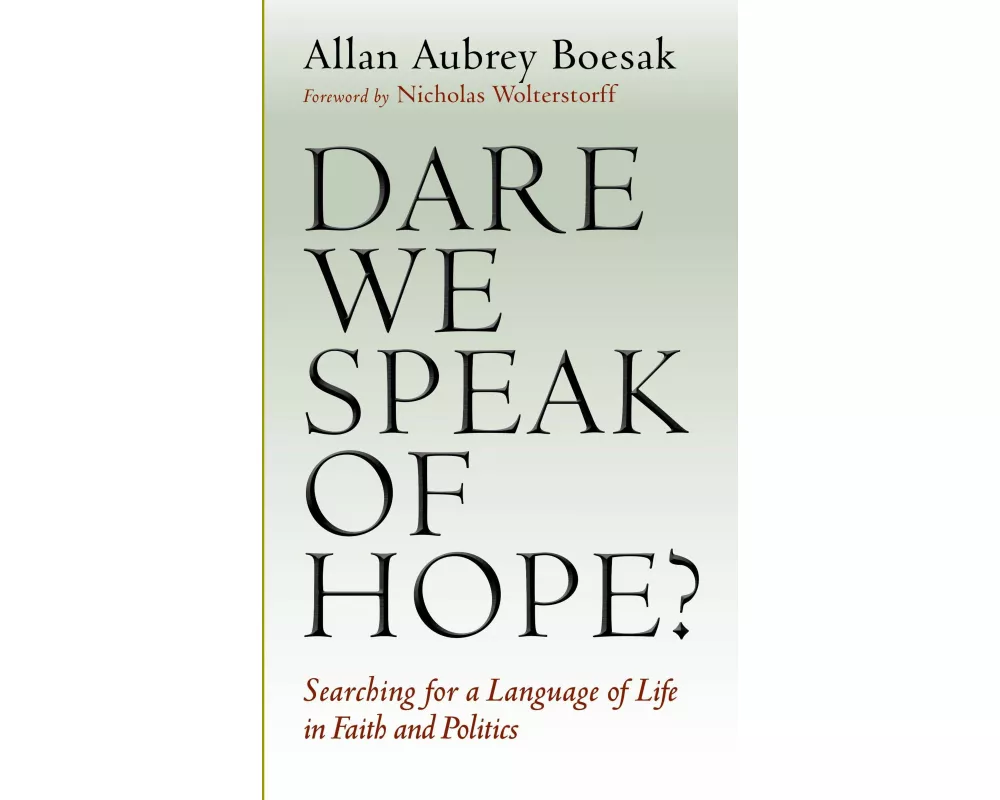 Dare We Speak of Hope?