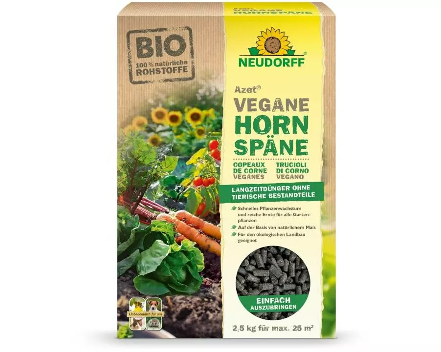 Neudorff Stickstoffdünger Azet Vegane Hornspäne 2.5 kg Vegane, 2.5 kg