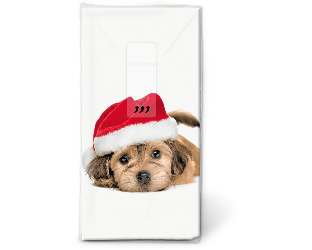 Paper + Design Taschentücher Sweet Santa dog 10 Stück