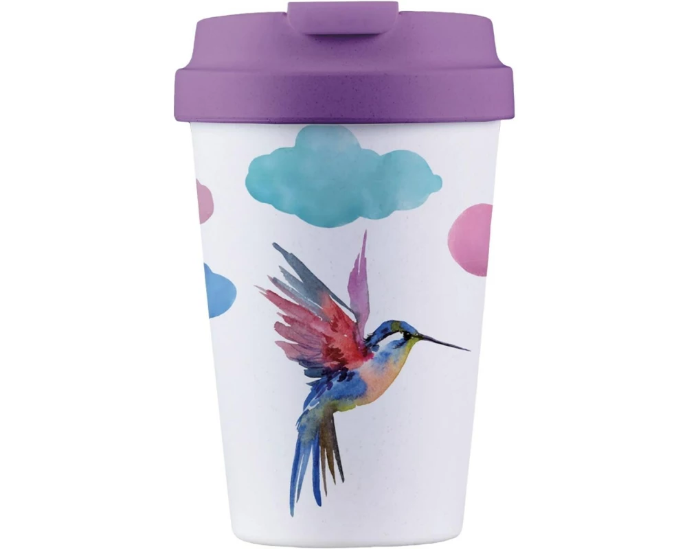 BioLoco Outdoor-Becher Easy Cup-Watercolor bird 350 ml