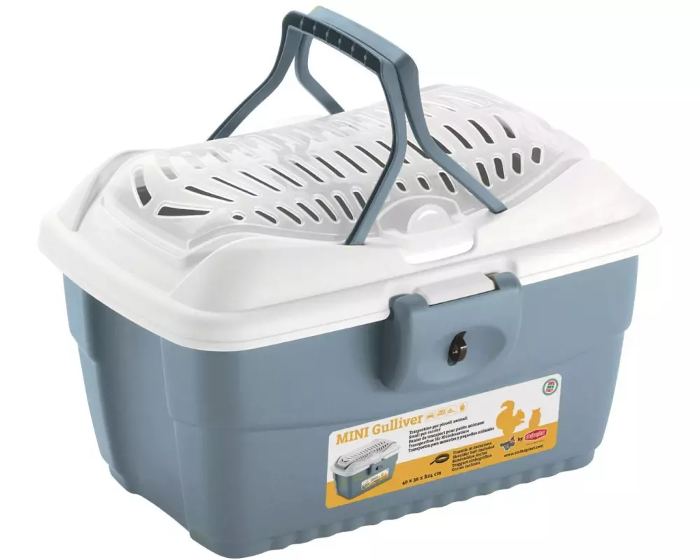 Kerbl Transportbox Mini Gulliver, 40 x 30 x 24 cm, Blau