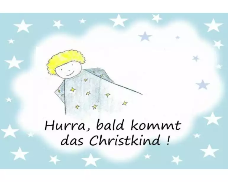 Hurra, bald kommt das Christkind !