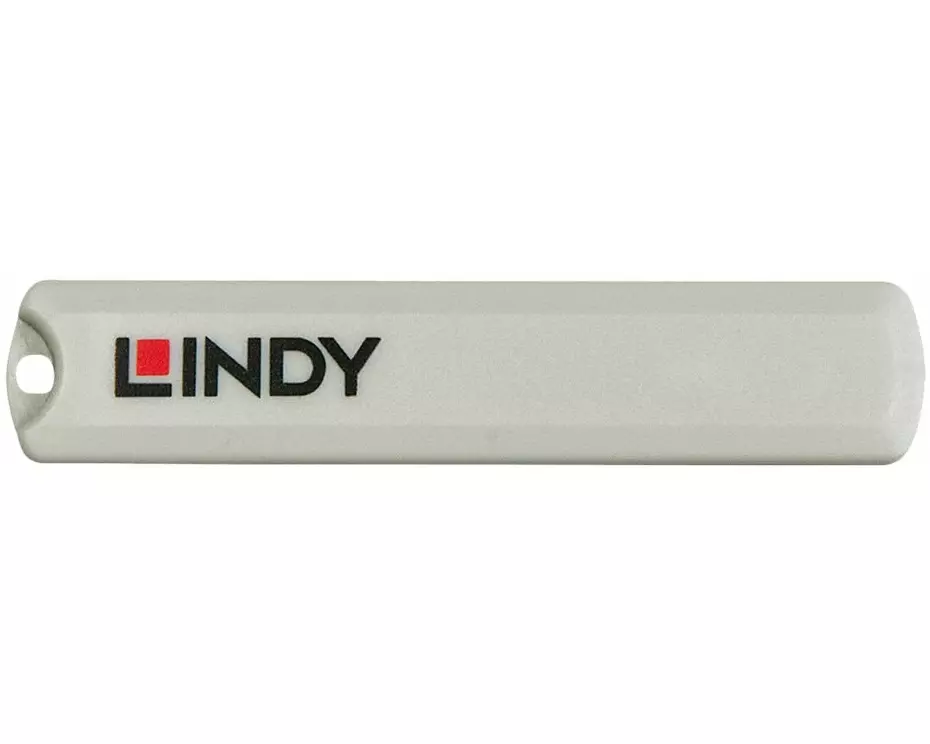 LINDY USB Type C Port Blocker Key - Pack of 4 Blockers Green