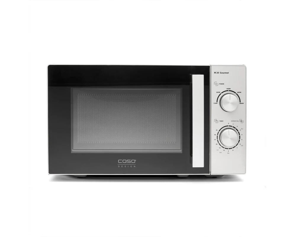 Caso Mikrowelle M20 Gourmet Schwarz/Silber