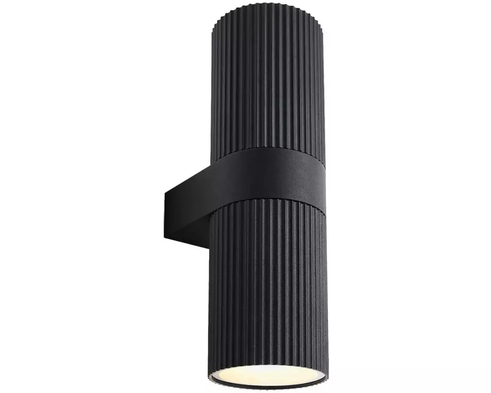 Nordlux Wandleuchte Kyklop Ripple 15W, E27, IP54, Schwarz