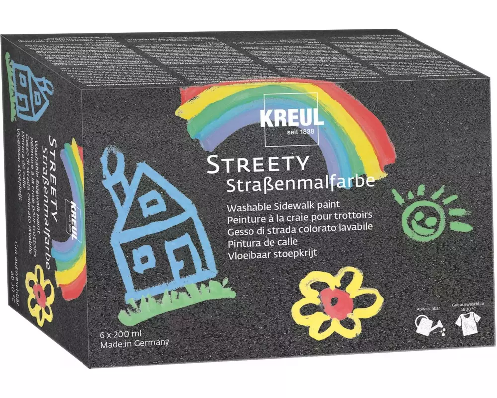Kreul Strassenmalkreide flüssig Streety 6 Farben à 200 ml