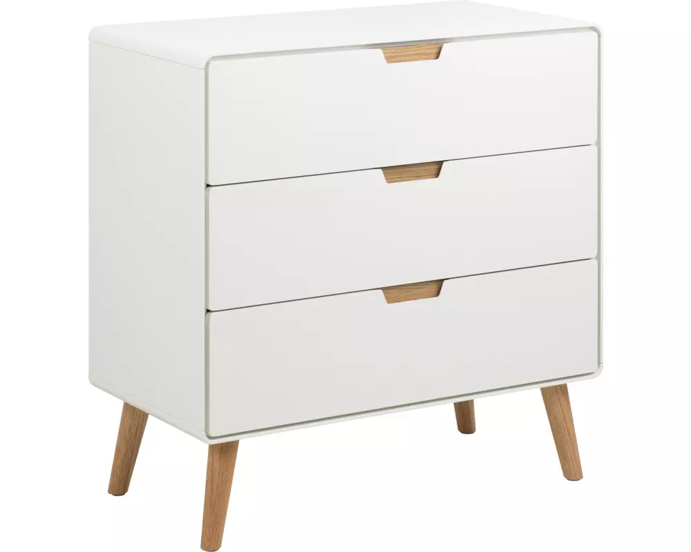 AC Design Kommode Lowell 80 x 80 cm, Weiss