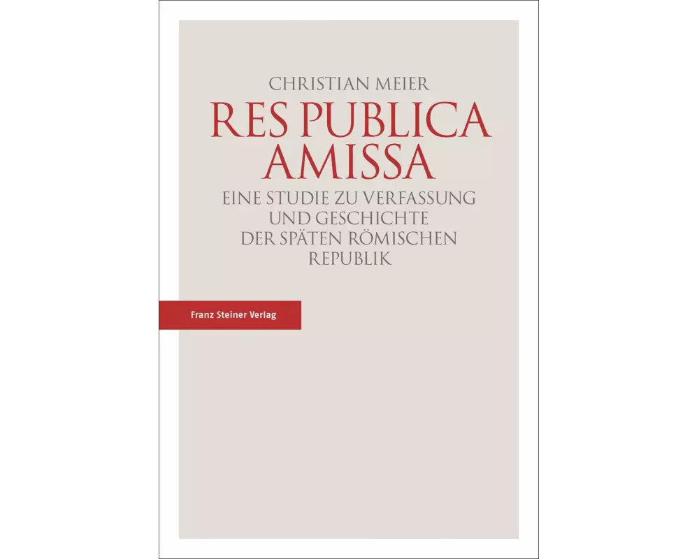 Res publica amissa