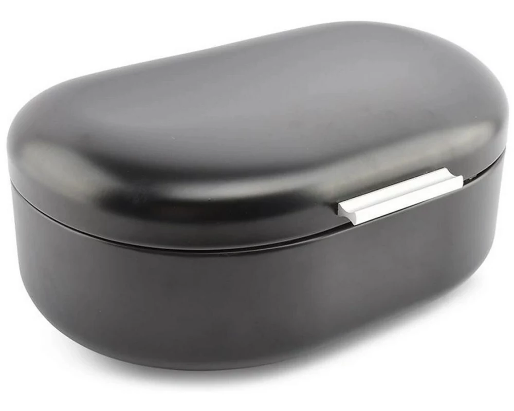 Salt & Pepper Brotkasten Crust Small 33.5 x 21 x 14.5 cm, Schwarz