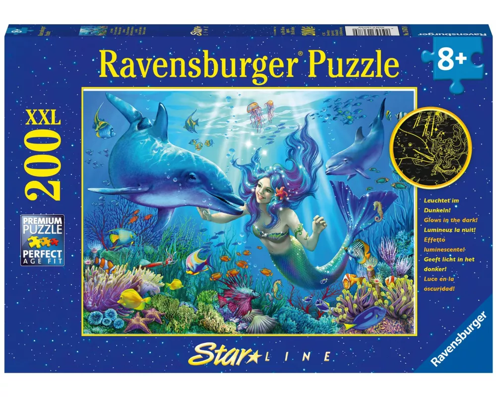 Kinderpuzzle 200 XXL Teile - Leuchtendes Unterwasserparadies