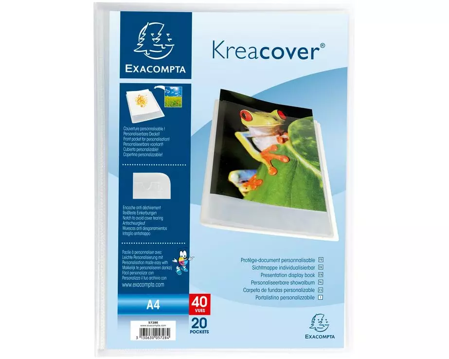 Exacompta Sichtbuch Kreacover A4 20 Taschen
