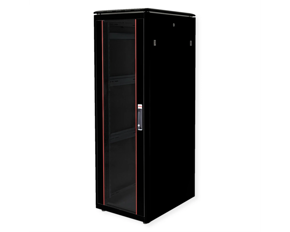 ROLINE 19-Zoll Netzwerkschrank Pro 36 HE, 600x800 BxT Glastür schwarz