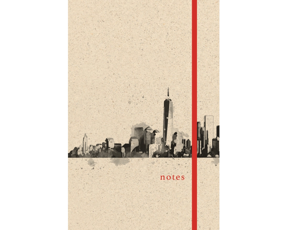 NATUR VERLAG Notizbuch Hardcover 13x21cm 10910N Skyline, blanko