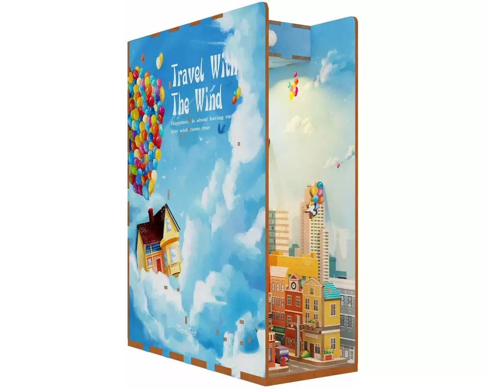 Tonecheer Bausatz Book Nook Travel with the Wind
