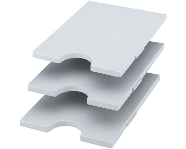 STYRO Tablare Flexiboard Styrorac 280-3123.80 3 Stück, grau