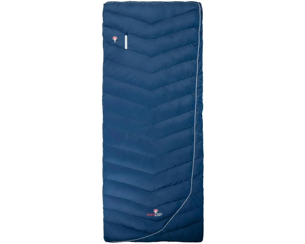 Grüezi Bag Schlafsack Down Wool 2in1 Comfort 2.0 6°C/14°C R 185cm, Blau