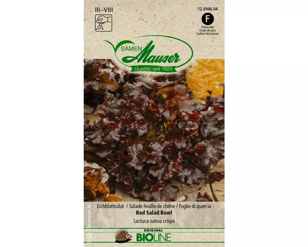 Samen Mauser Samen BIO Eichblattsalat Red Salad Bowl