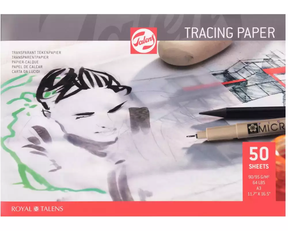 Talens Transparentpapier A3 90gm/2, 50 Blatt