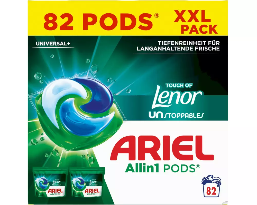 Ariel Waschmittel Kapseln All-in-1 Pods Unstoppables 82 Stück