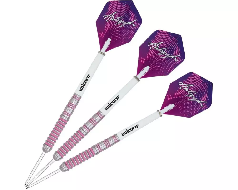 Unicorn Dartpfeile Autograph 22g Pink, 3 Stück