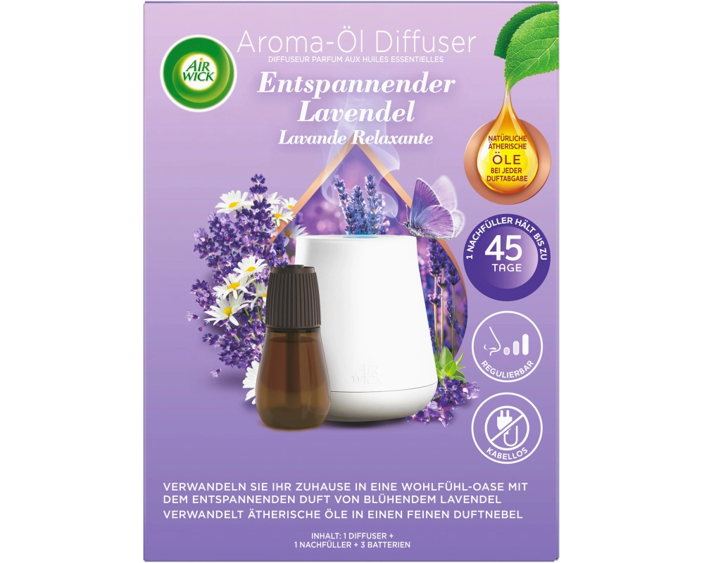 AIR WICK Aroma-Öl Diffuser Set 3284584 inkl. Lavendelöl 20ml