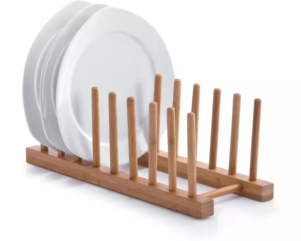 Zeller Present Tellerständer Bamboo Braun