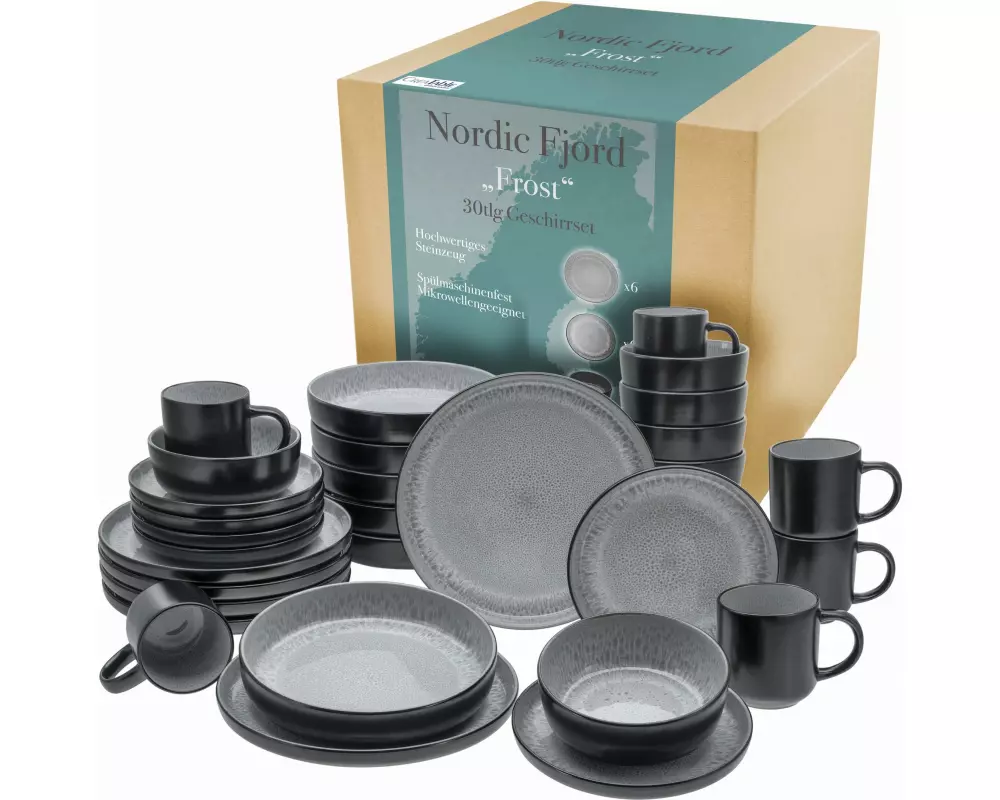 creaTable Teller-Set Grau