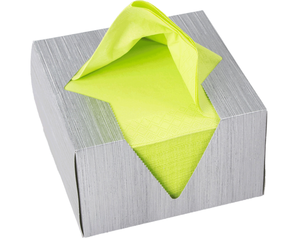 ELCO Serviettenbox 33x33cm 04-33401100-500 3-lagig, limette 100Stk.