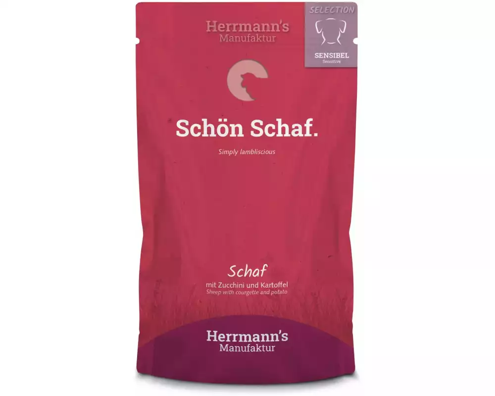 Herrmann's Nassfutter Sensibel Schaf mit Zucchini und Kartoffeln