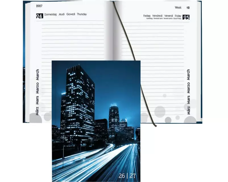Biella Schulagenda mydiary 2026/27 City, 12 x 16.5 cm