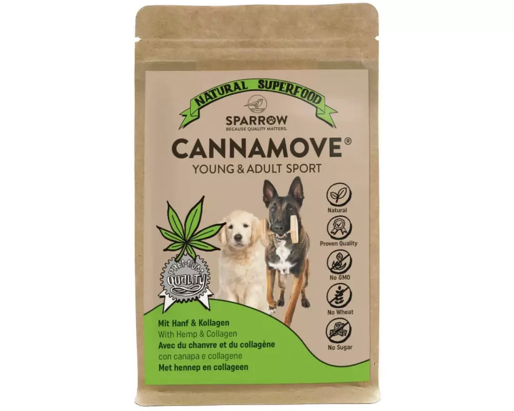 Sparrow Hunde-Nahrungsergänzung CannaMove, 100 g
