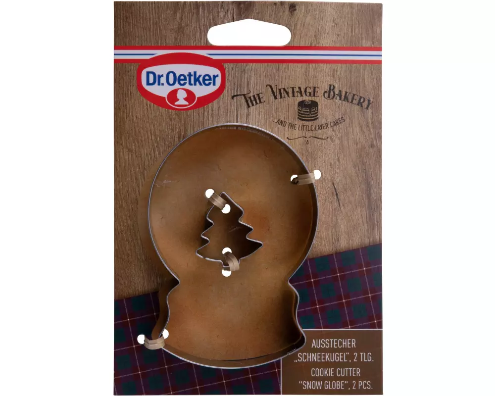 Dr.Oetker Schneekugel Tannenbaum Ausstecher 2-teilig