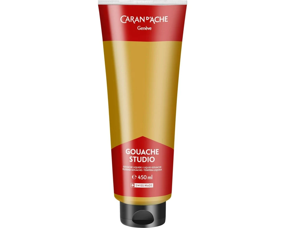 Caran d'Ache Wasserfarbe Gouache Studio 450 ml, Ocker