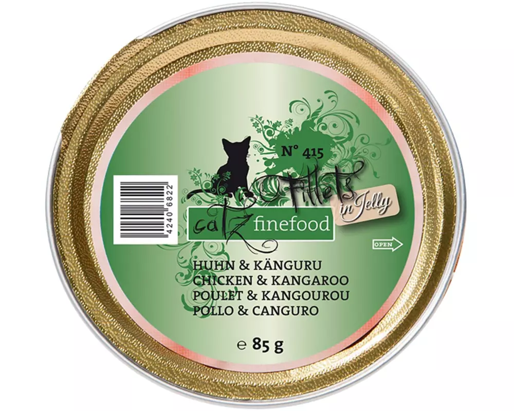 catz finefood Nassfutter Fillets No.415 Huhn & Känguru, 85 g