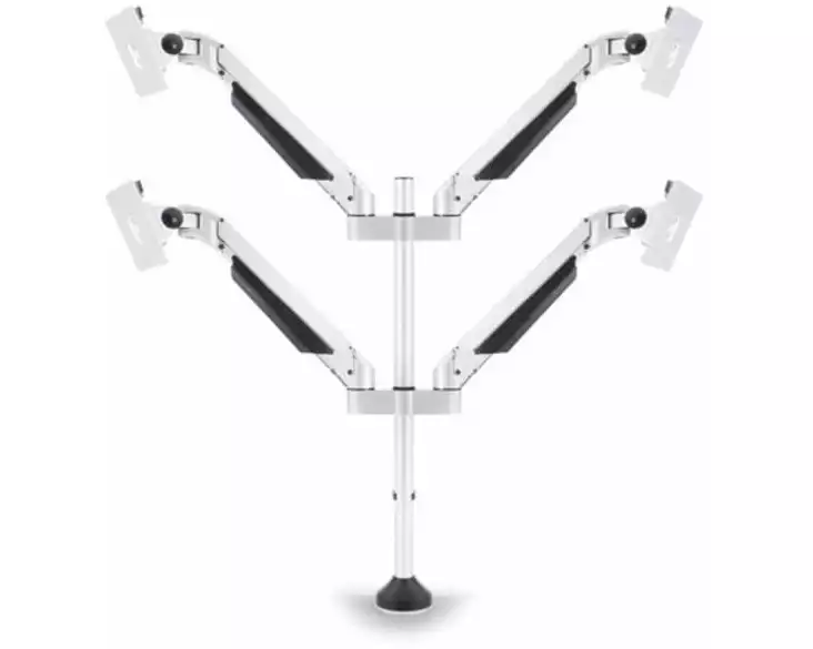 Multibrackets Tischhalterung Quad bis 10 kg – Weiss