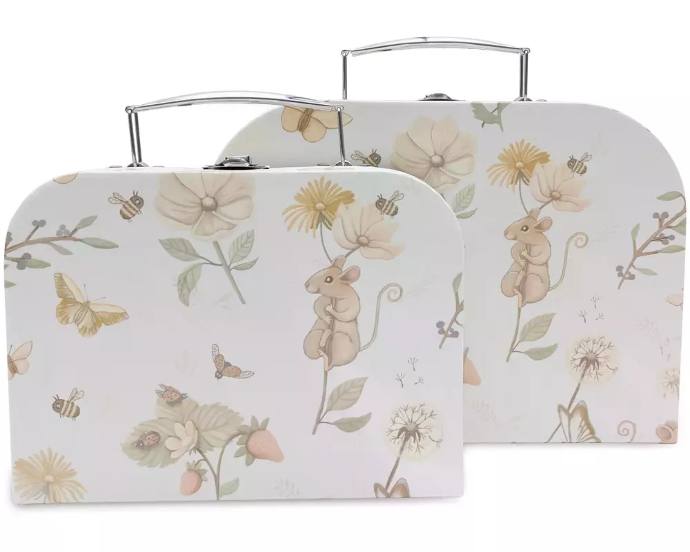Jollein Spielzeugkoffer 2er Set Dreamy Mouse