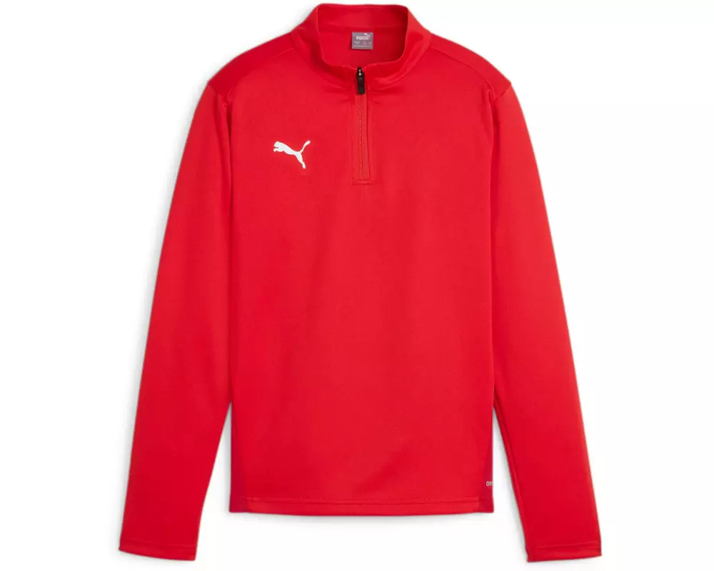 PUMA Zip Top teamGOAL Training 1/4 Jr 128, Rot