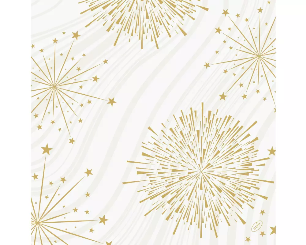 Duni Servietten Bio DSF, Sparkly White, 40 x 40 cm, 60 Stück