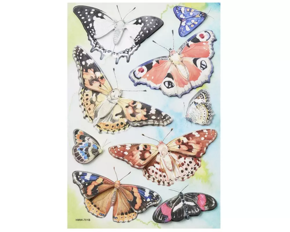 HobbyFun Motivsticker Schmetterling 1 Blatt