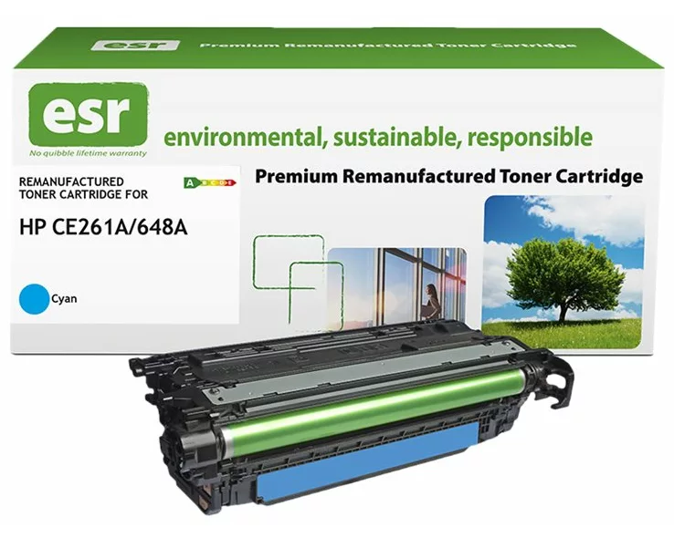 ESR Toner cartridge compatible with HP CE261A cyan remanufactured 11.000 pages