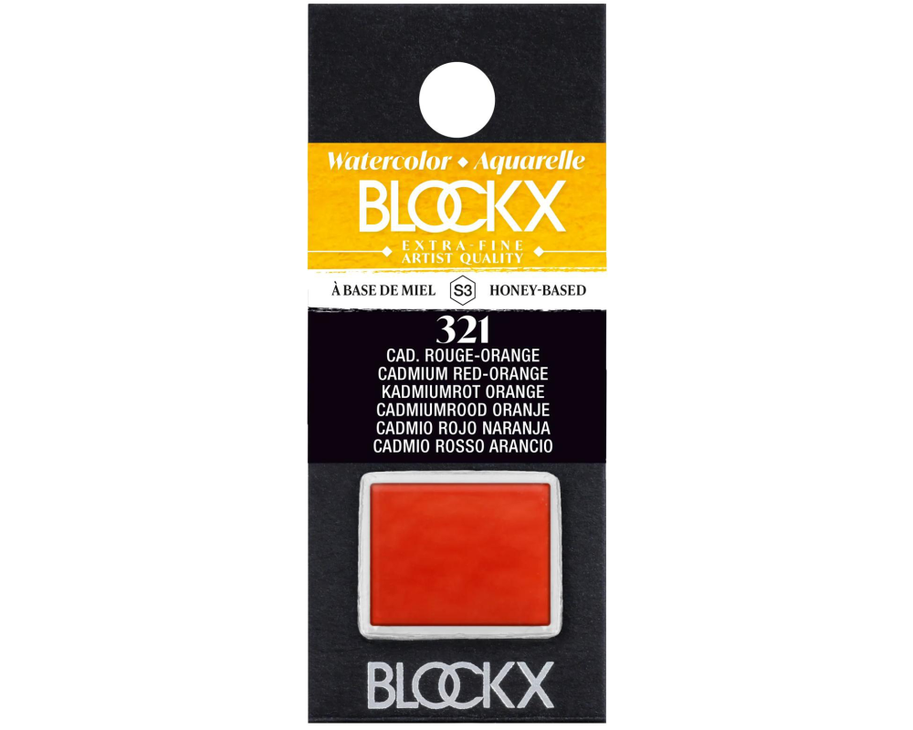 BLOCKX Aquarellfarbe 1.5ml 41321BXC kadmium rot-orange