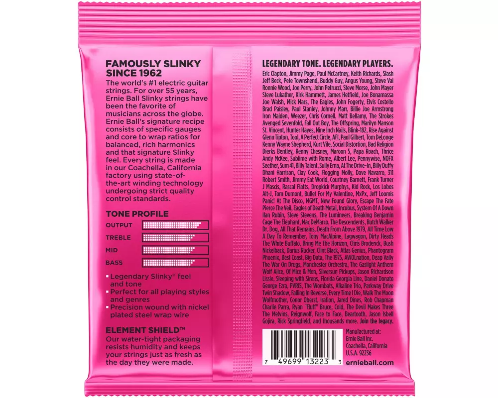 Ernie Ball Gitarrensaiten 3223 Slinky Nickel 3er Pack – Super 9 - 42