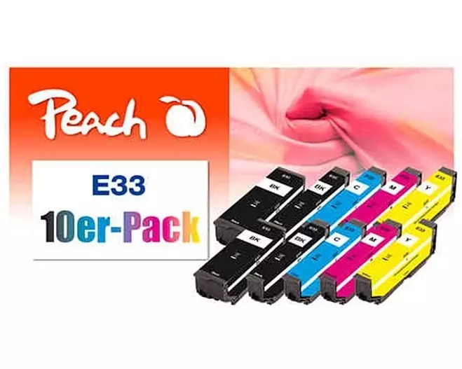 Peach Tinte Epson No. 33 2x BK, PBK, C, M, Y