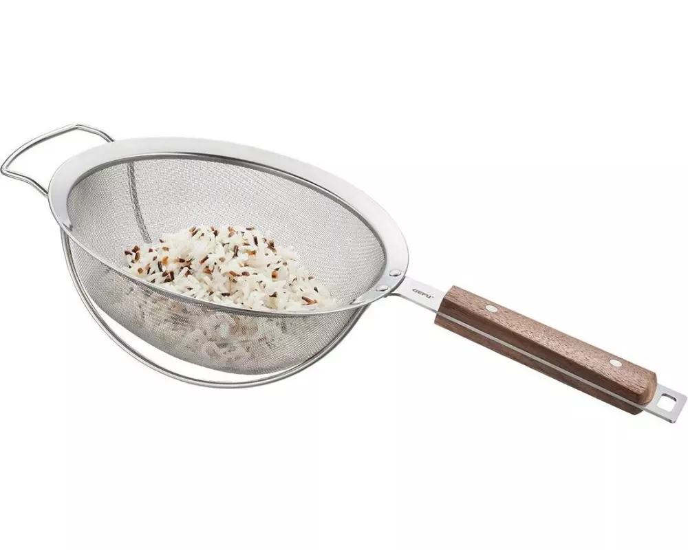 GEFU Abtropfsieb Passo 20 cm, Silber/Braun