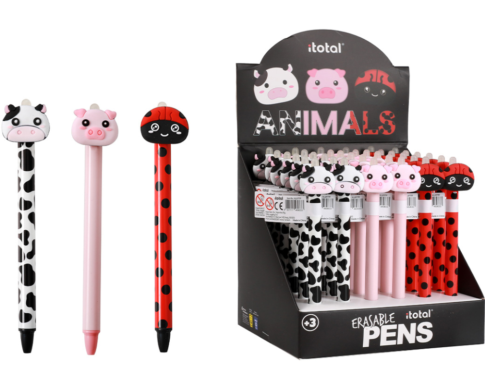 ROOST Kugelschreiber Animals 0.5mm XL2177F blau, radierbar assortiert