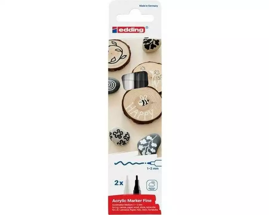 edding Acrylmarker 5300 E-2 Schwarz / Weiss