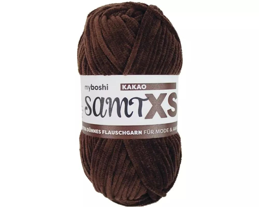 myBoshi Wolle Chenille Samt XS Kakao