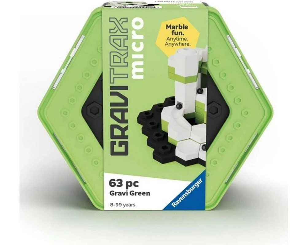 Ravensburger Kugelbahn GraviTrax micro – Gravi Green (63 pc)